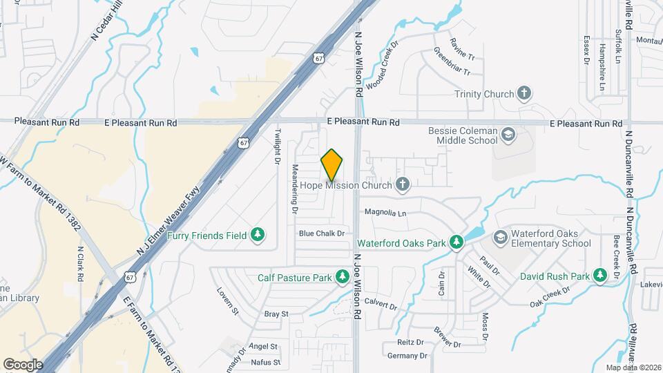 735 Cedarwood Dr Map and Location Details