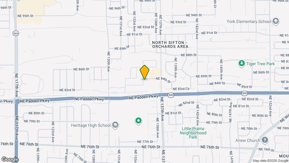 8313 NE 134th Pl Map and Location Details