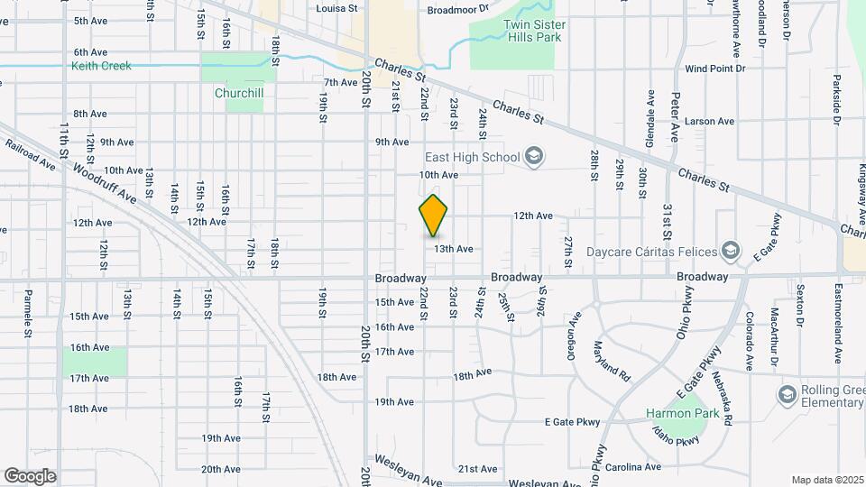 2606 13th Ave Map and Location Details