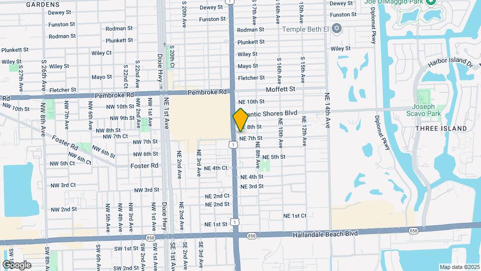 615 NE 7th St Map and Location Details