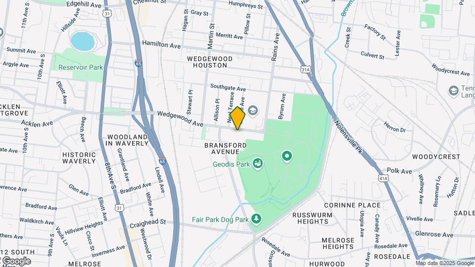 525 Wedgewood Ave Map and Location Details