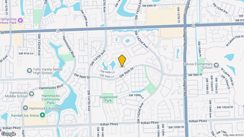 14450 SW 95th Terrace Map and Location Details