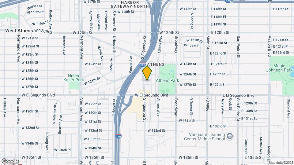 12636 S Figueroa St Map and Location Details