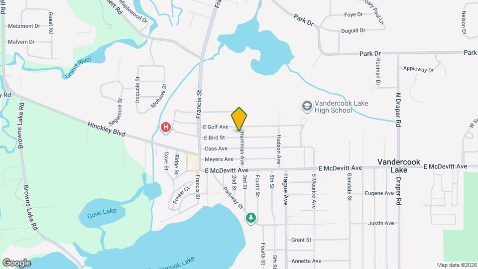 404 E Bird St Map and Location Details