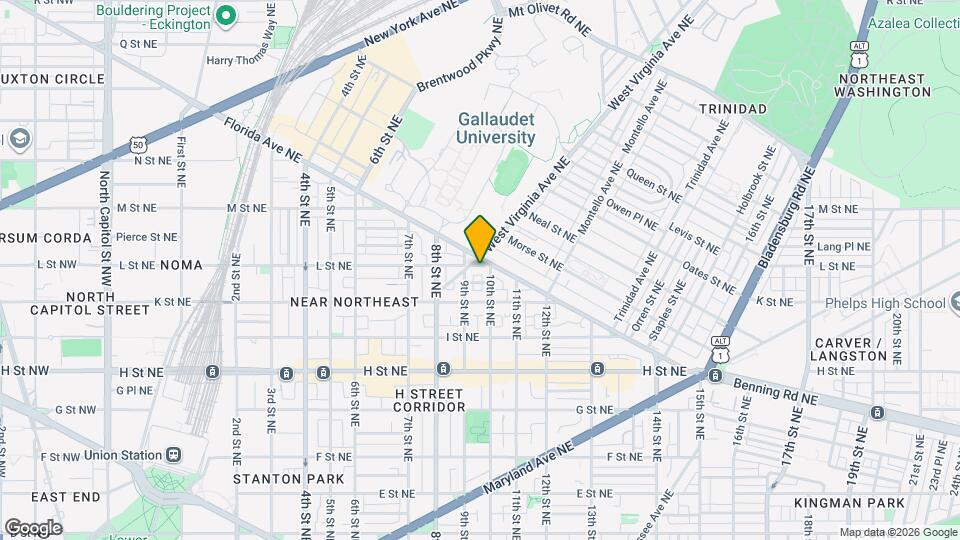 915 L St NE Map and Location Details