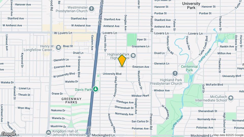 4319 Emerson Ave Map and Location Details
