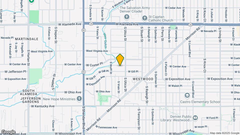 4570 W Center Ave Map and Location Details