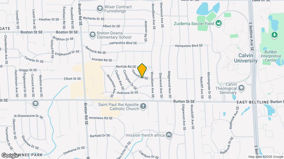 2728 Vassar Dr SE Map and Location Details