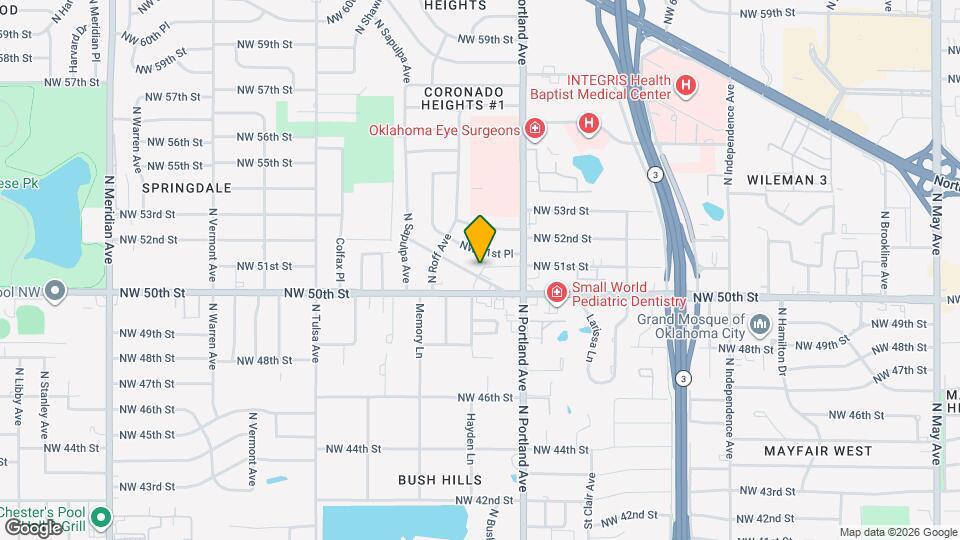 3801 NW 51st St Map and Location Details