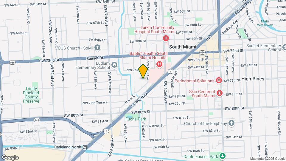 7521 SW 63rd Ct Map and Location Details