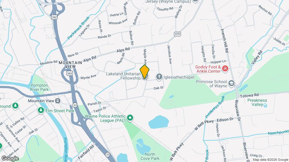 231 Parish Dr Mapa y Detalles de la Ubicación