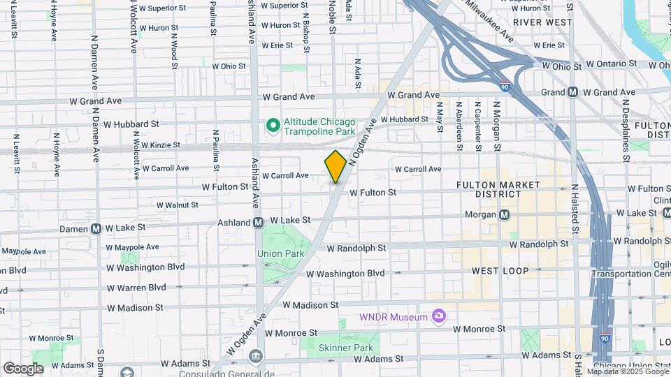 300 N Ogden Ave, Unit 1 Map and Location Details