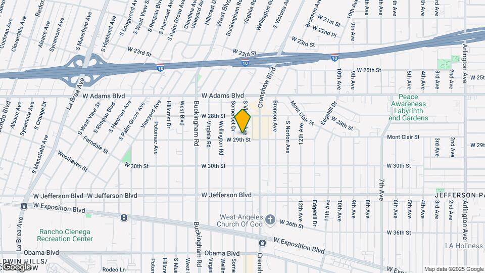 2851 S Victoria Ave Map and Location Details