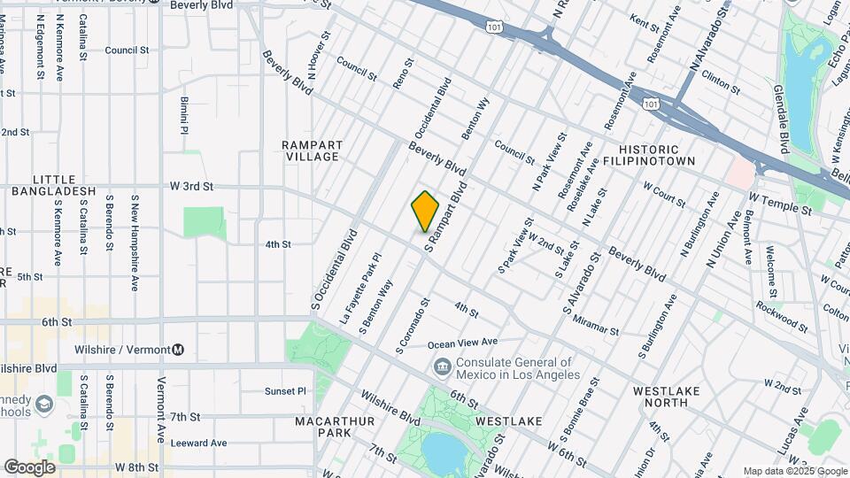 269 S Rampart Blvd Map and Location Details