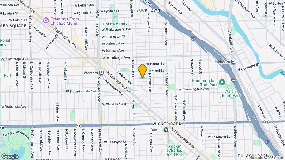 2127 W Moffat St Map and Location Details