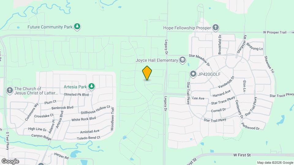 2550 Whitewood Dr Map and Location Details