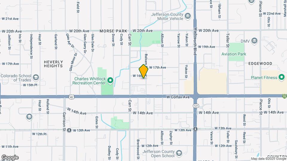 1601 Balsam St Mapa y Detalles de la Ubicación