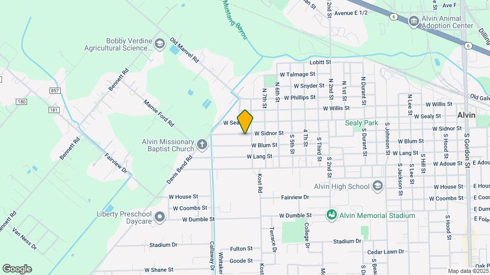1809 W Sidnor St Map and Location Details