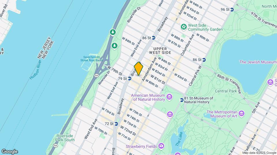 206 W 80th St Mapa y Detalles de la Ubicación