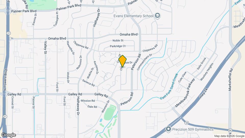 1225 Chiricahua Dr Map and Location Details