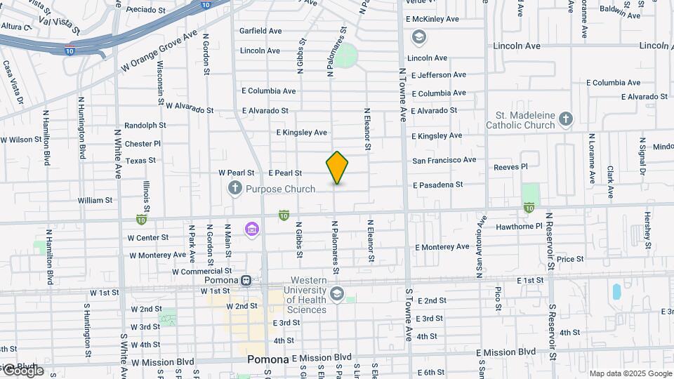630-636 N Palomares St Map and Location Details