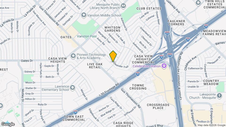 4301 Oleander Trail Map and Location Details