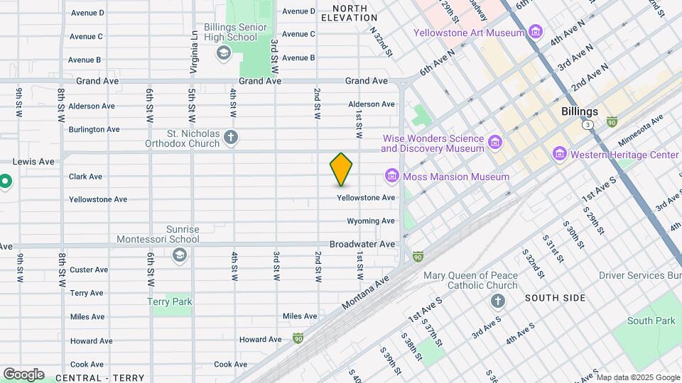 123 Yellowstone Ave Map and Location Details