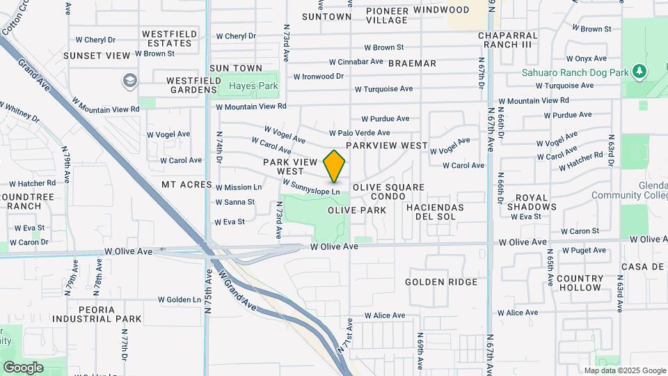 7120 W Sunnyslope Ln Mapa y Detalles de la Ubicación