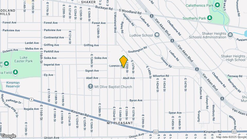 3181 E 134th St Map and Location Details