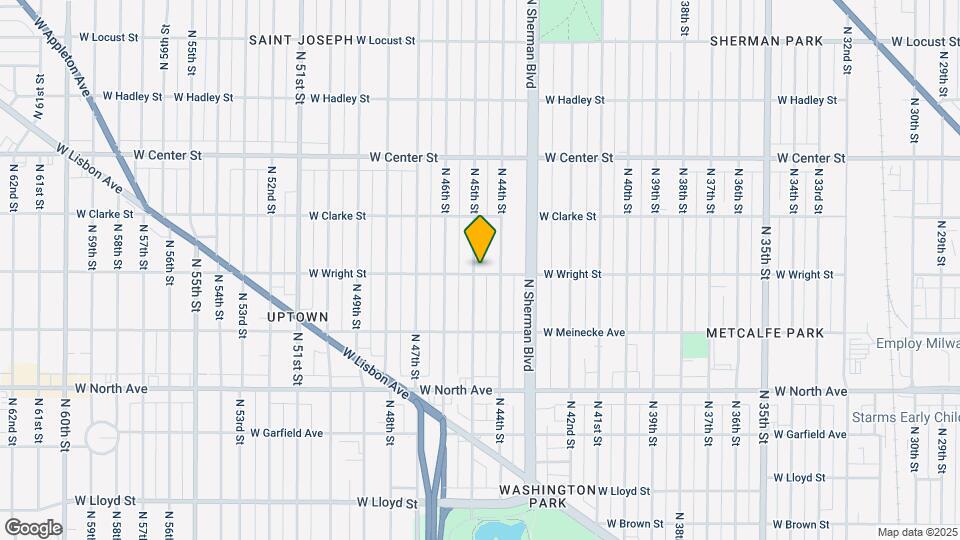 2502 N 45th St Map and Location Details