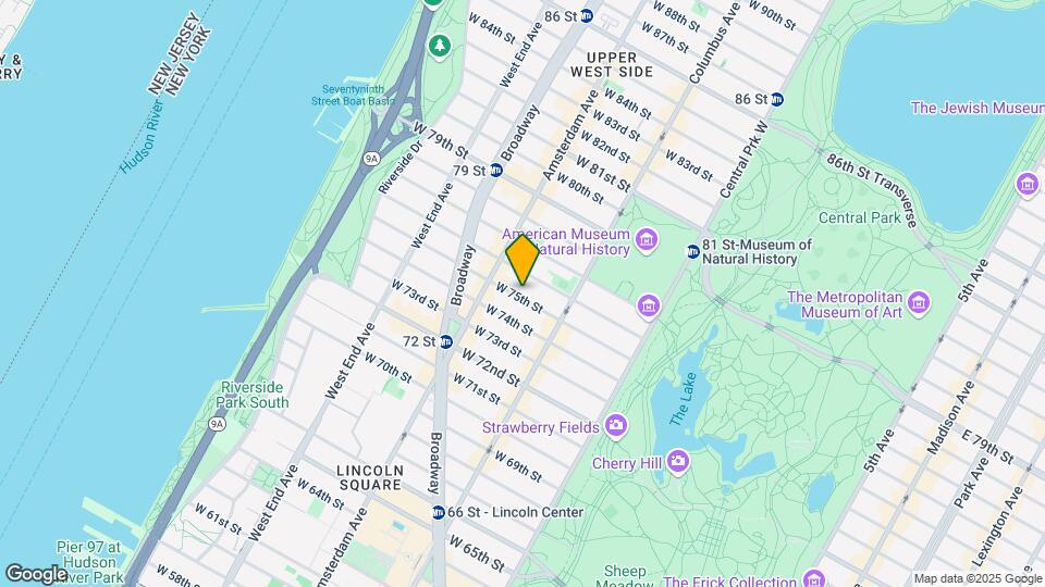 141 W 75th St Map and Location Details
