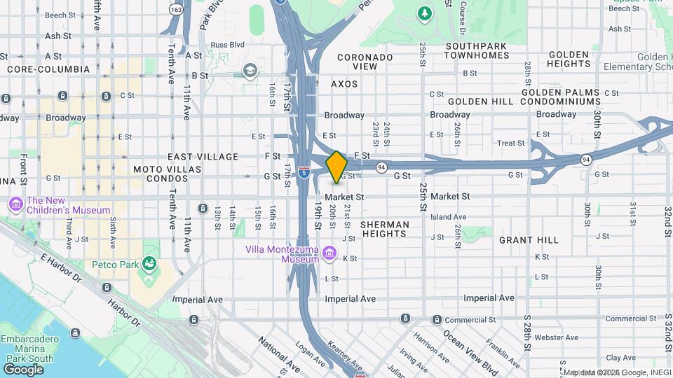 633 20th St Map and Location Details