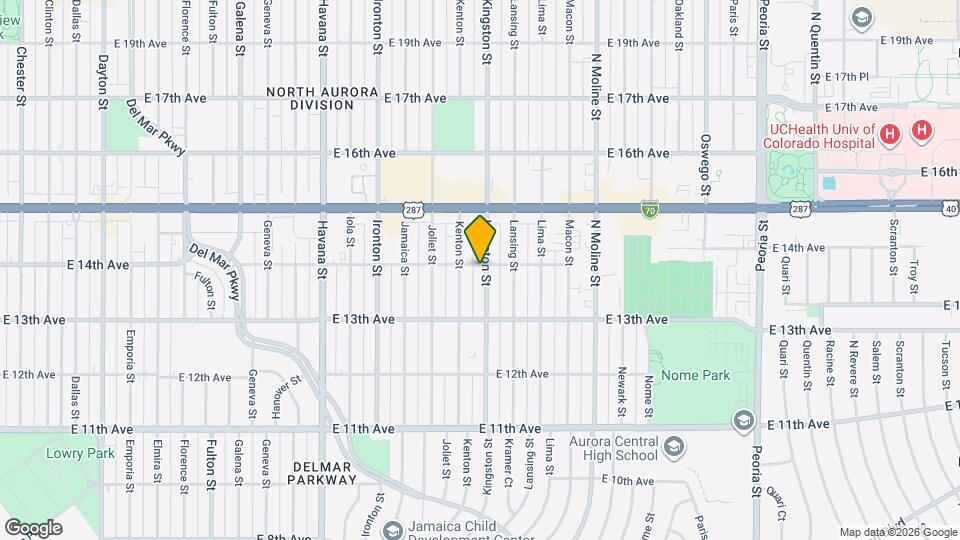 11050 E 14th Ave Map and Location Details