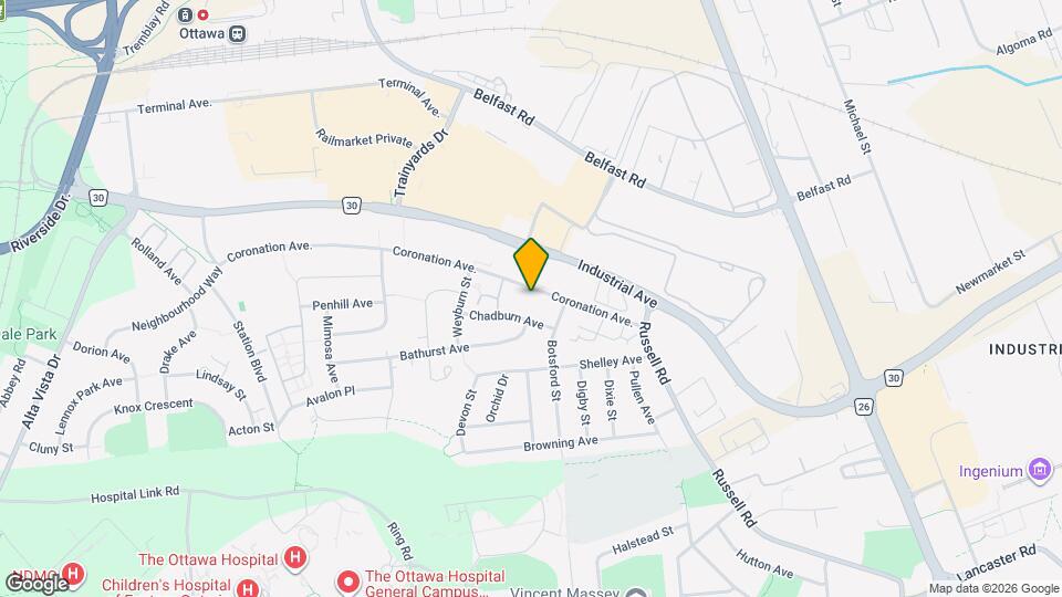 658 Coronation Ave. Map and Location Details