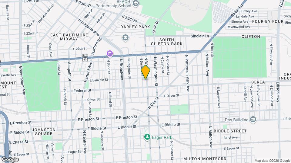 1628 N Wolfe St Mapa y Detalles de la Ubicación