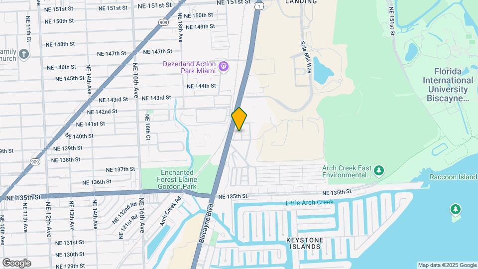 2031 NE 139 St North Miami Beach, FL 33181 Mapa y Detalles de la Ubicación