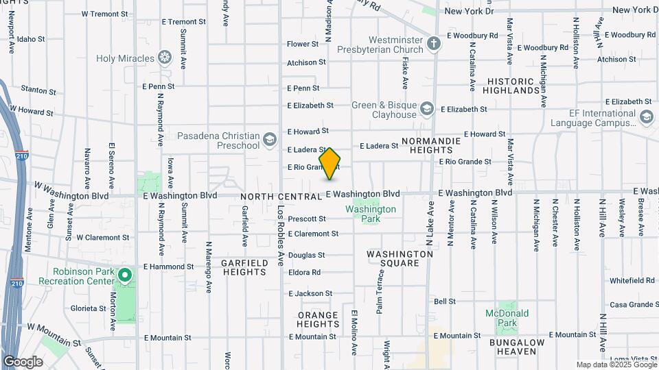 585 E Washington Blvd Map and Location Details