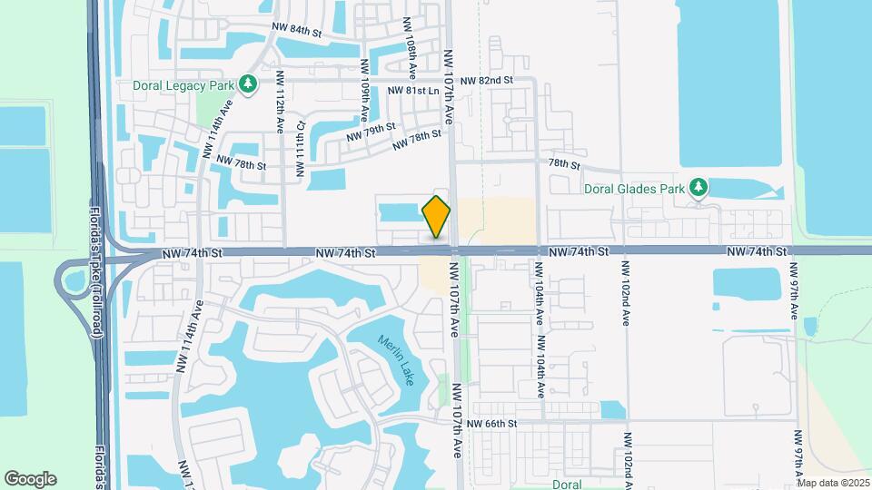 10748 NW 74th Terrace Map and Location Details