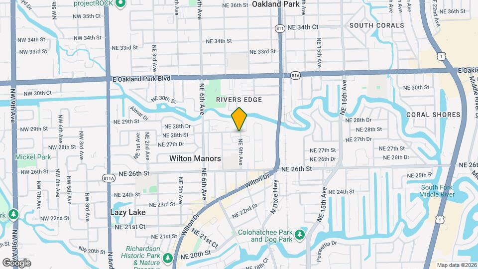2735 NE 9th Ave, Unit B Mapa y Detalles de la Ubicación