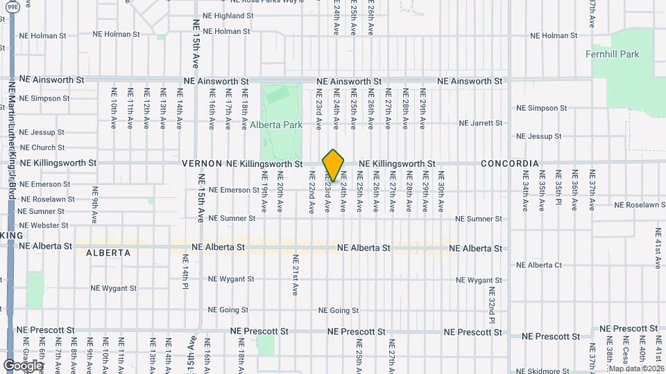 5304 NE 23rd Ave Map and Location Details