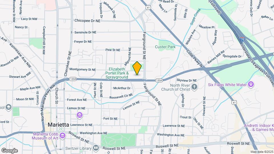 481 North Marietta Pkwy NE Mapa y Detalles de la Ubicación