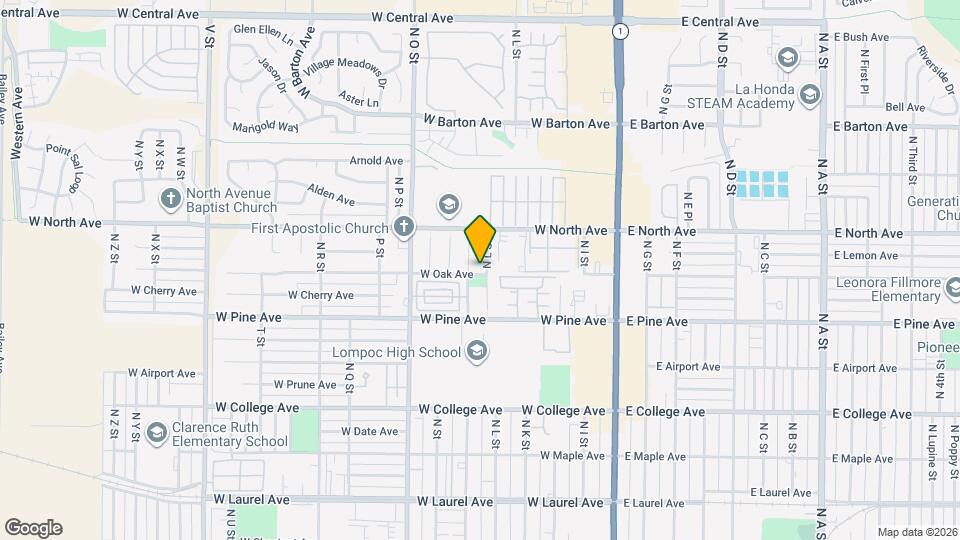 901 N L St Map and Location Details