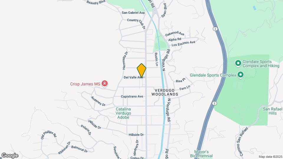 1658 Del Valle Ave, Unit B Map and Location Details