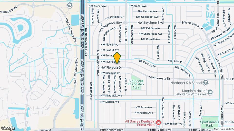 707 NW Floresta Dr Map and Location Details