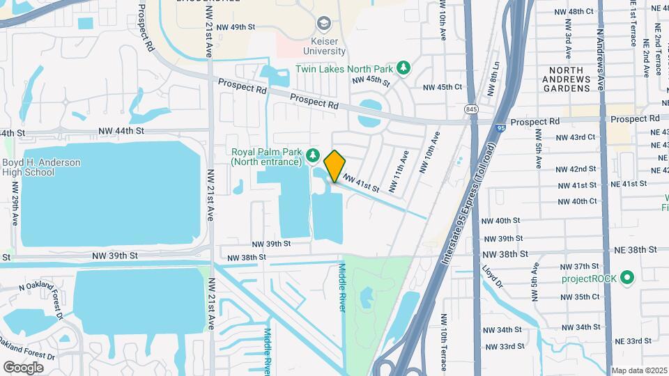 4100 NW 16th Ave Map and Location Details