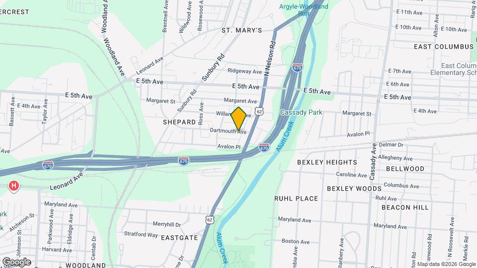 2251 Dartmouth Ave Map and Location Details