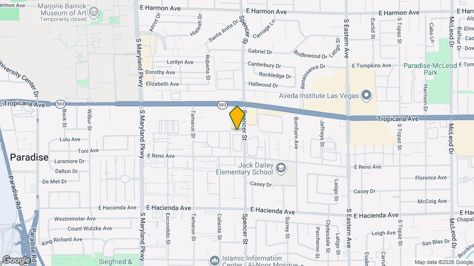 5011 Spencer St Map and Location Details