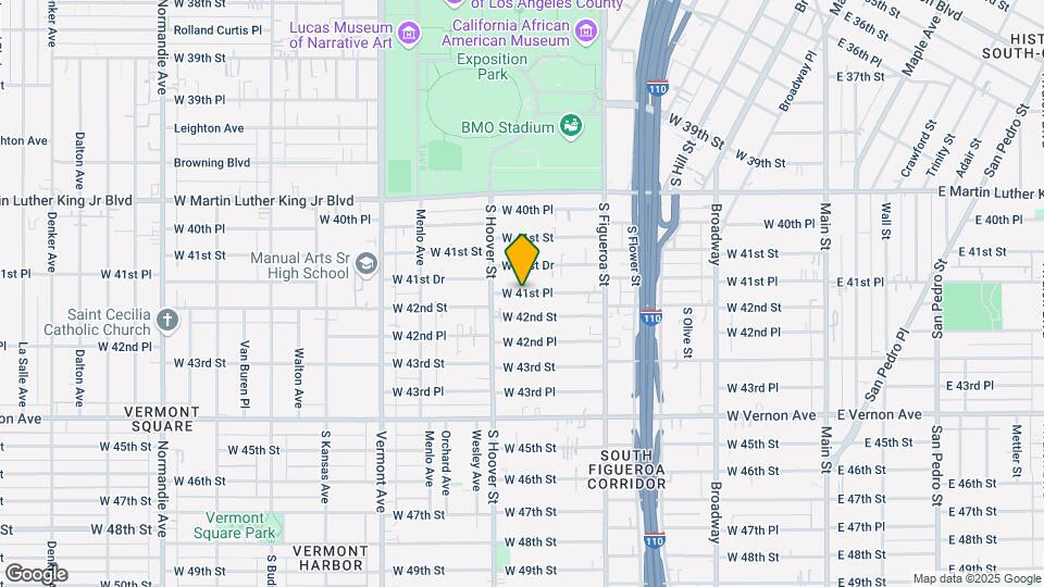 716 W 41st Pl Map and Location Details
