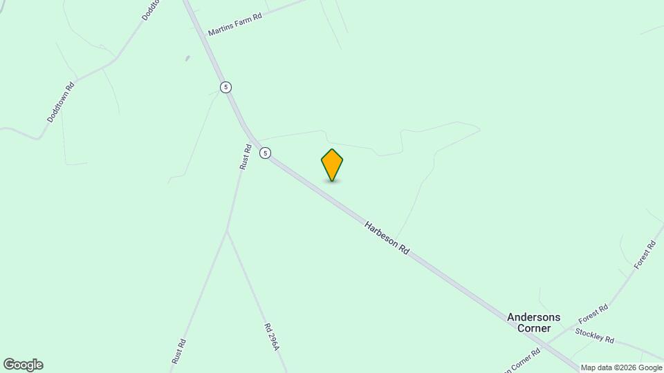 20429 Harbeson Rd Map and Location Details