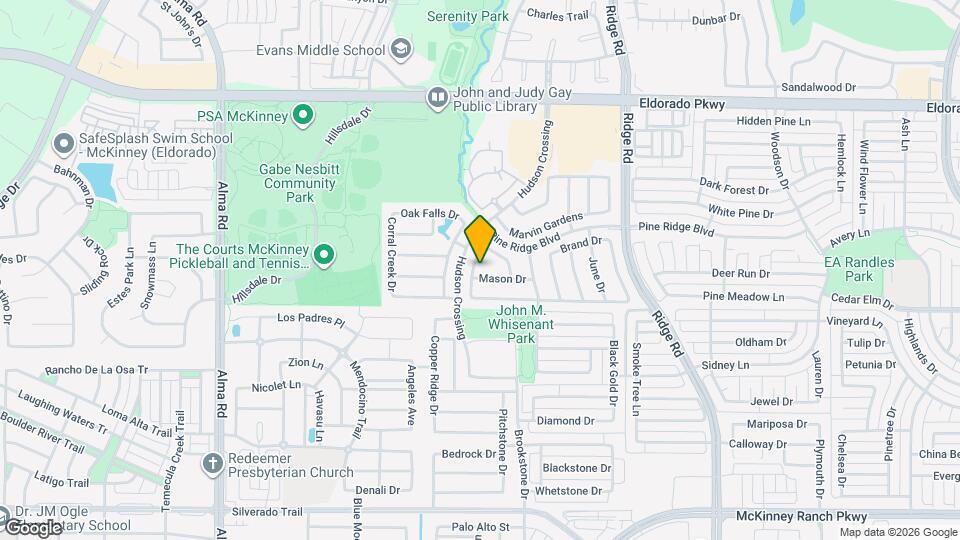 3501 Meridian Dr Map and Location Details